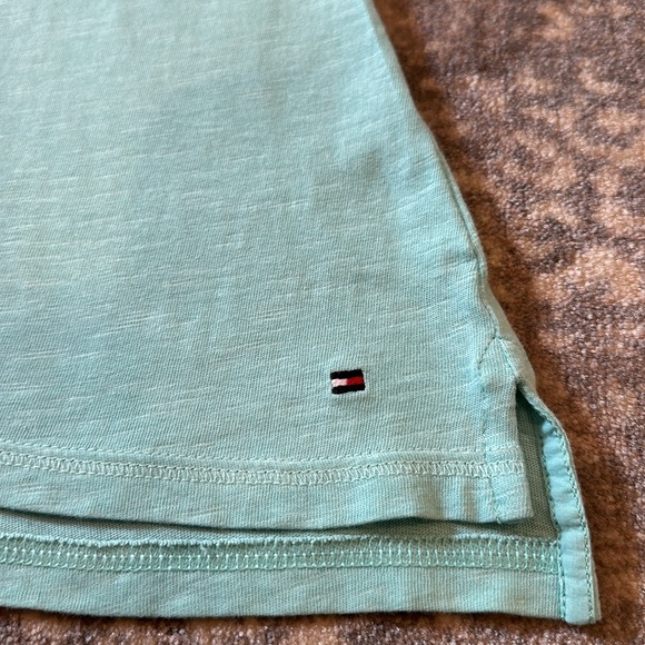 TOMMY HILFIGER WOMANS AQUA T SHIRT SIZE XS/P - Picture 2 of 8